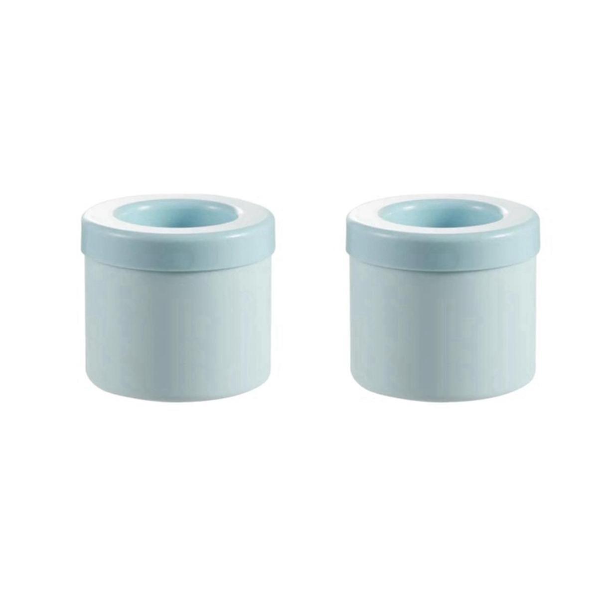 Small Ice Maker Cup Mini Ice Square Maker Mold Cylinder Silicone Ice Tray for Freezer Easy Release