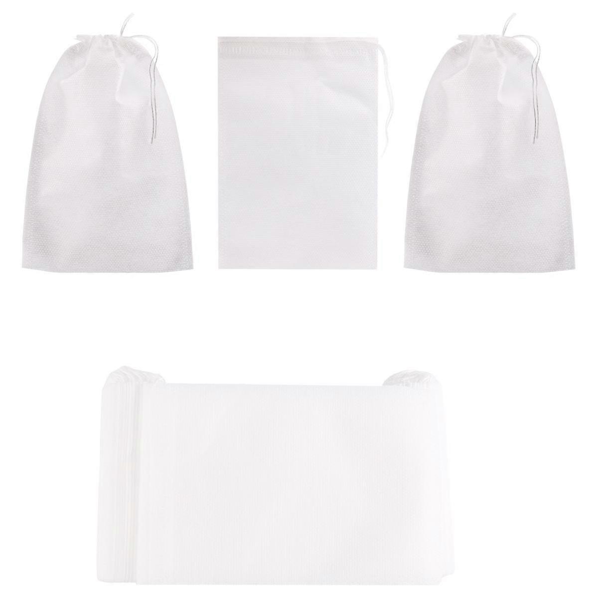 100 Pieces of Mess-Free Cold Brewing Bag Disposable Coffee Filter Bag Fine Mesh Brewing Drawstring