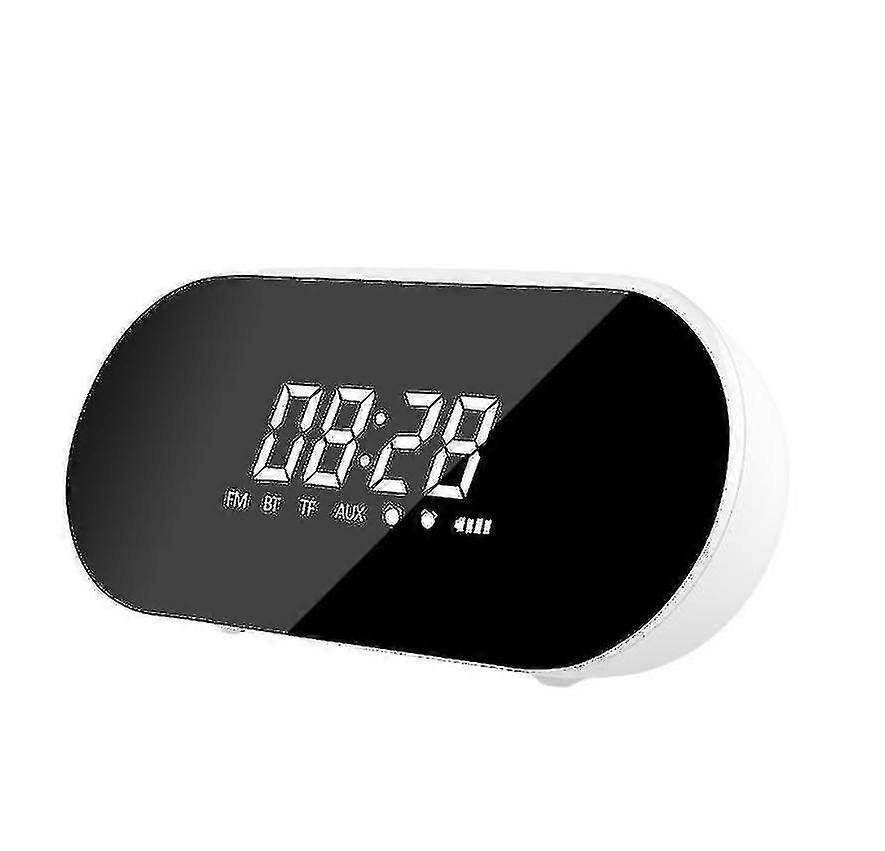 Wireless Alarm Clock Smart Tooth Speaker Makeup Multifunctional Mirror
