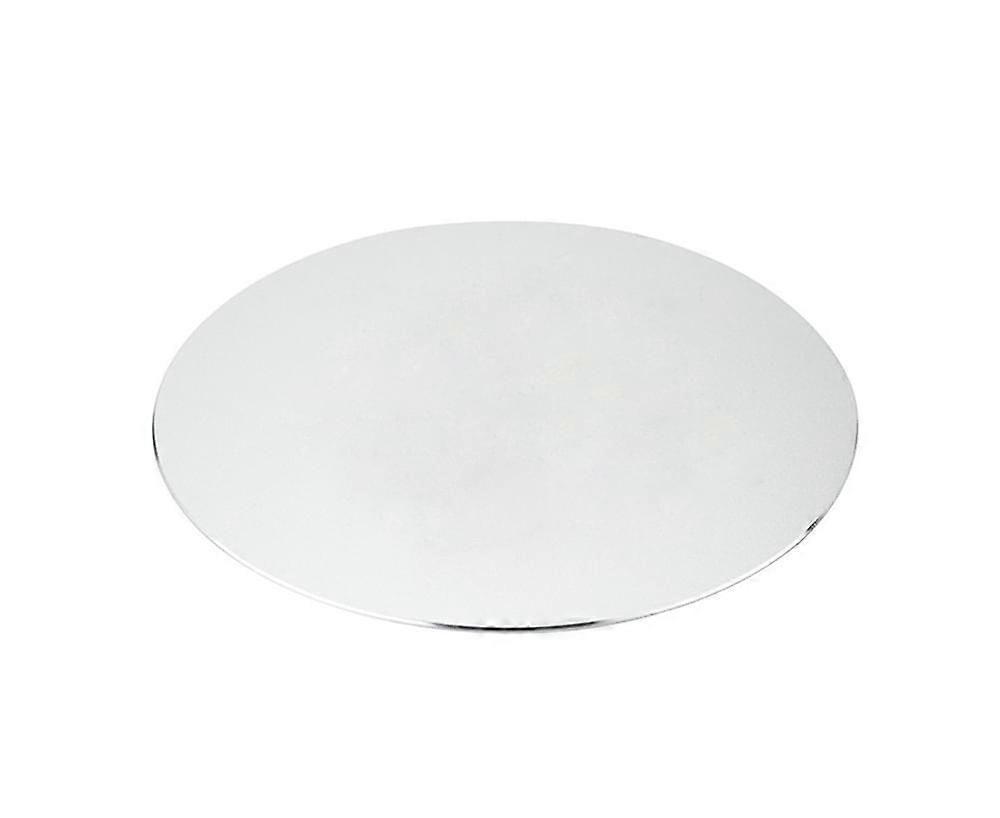 Aluminium Alloy Waterproof Round Desktop Gaming Mouse Mat Pad Computer Accessory - Silver