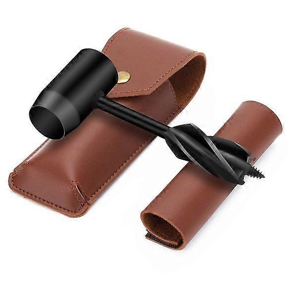 Hand Auger Wood Drill Bit Set Survival Tool Hand Auger Wrench Column Hole Shovel