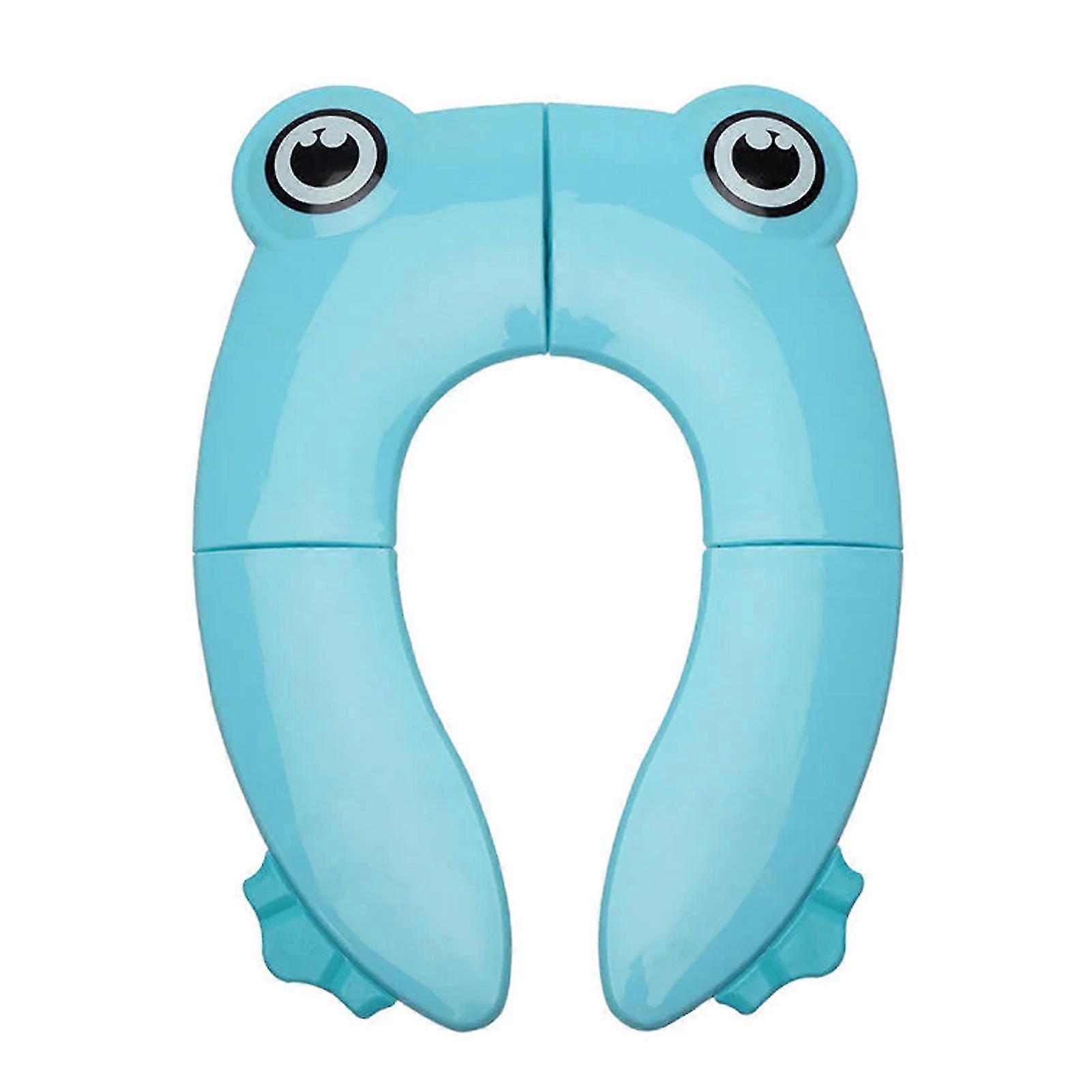 מושבי אסלה ניידים מתקפלים לילדים שטיח אסלה בסיר לפעוטות בצורת צפרדע לנסיעות