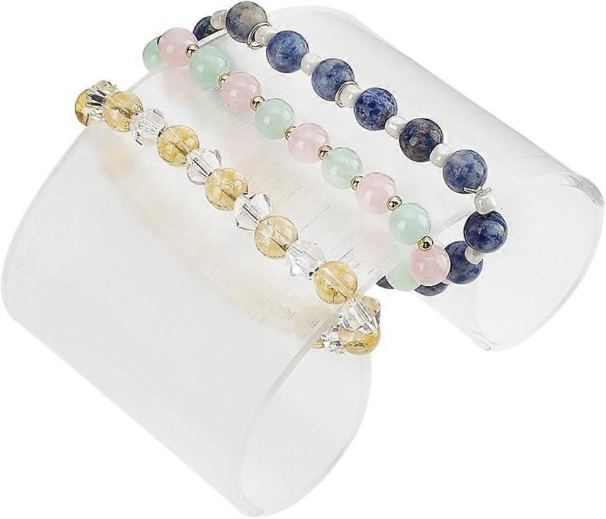 Acrylic Bracelet Display Stands Clear Removable Bracelet Necklace Hovering Display Jewelry Rack Arch Shaped Watch Headdress Display Holder Organizer f