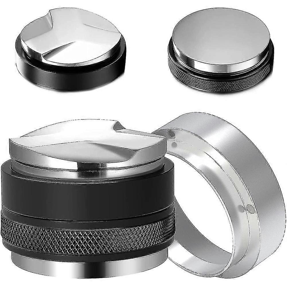 عبث قهوة 53 مم ومجموعة قمع الجرعات 54 مم ، جهاز تسوية القهوة ثنائي الرأس يناسب عمق قابل للتعديل (haoyi