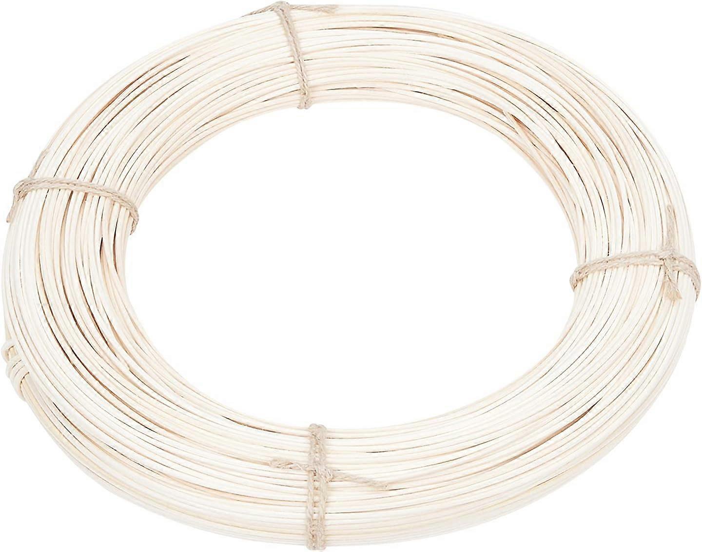 Basket Weaving Cane 2mm Wicker Material Rattan Cane Webbing for Chair Making and Wicker Weaving DIY Furniture Making Supplies(White)
