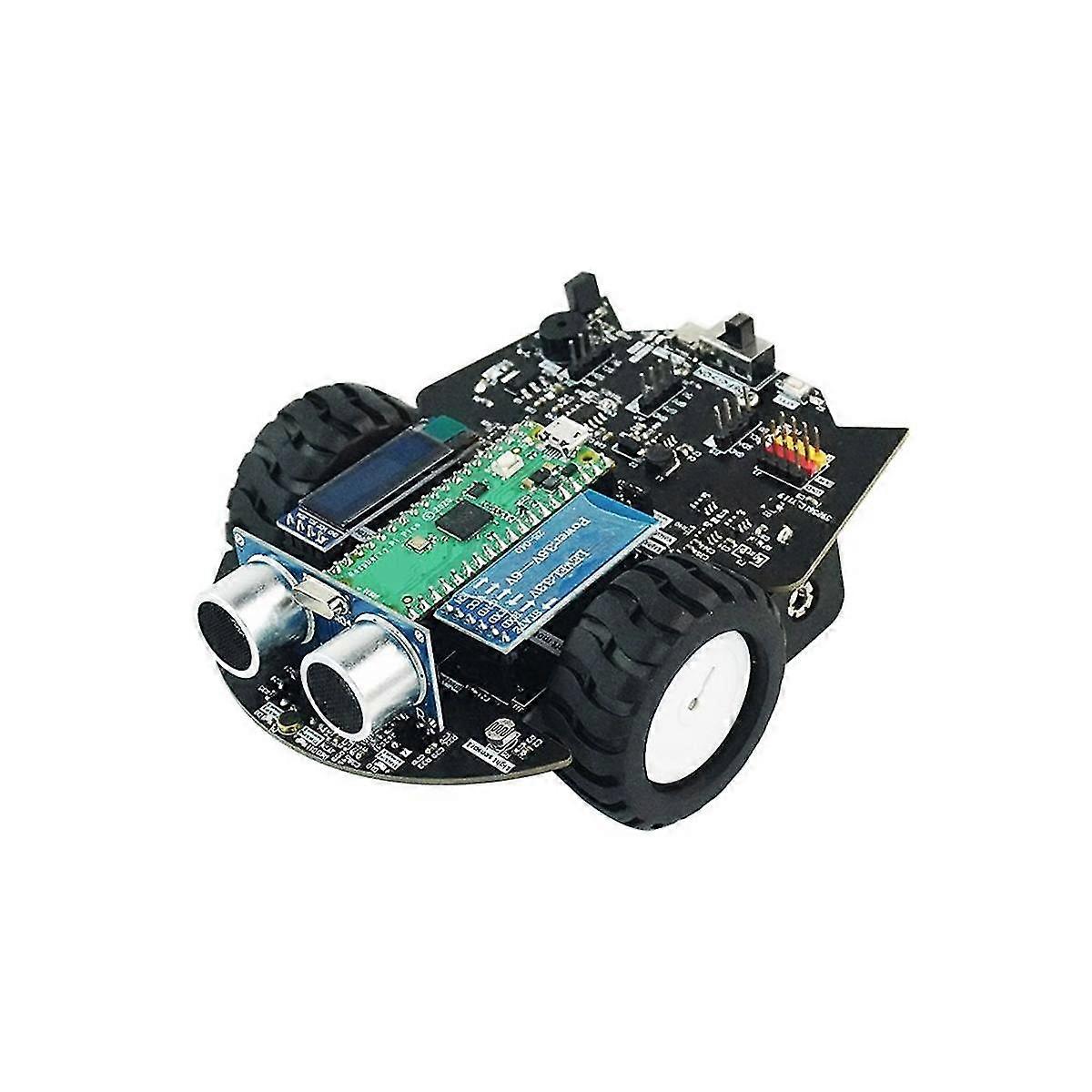 Für Pico Smart Car Development Board Kit Micropython Programmierung Roboter Sensor Eingabe ohne Batterie