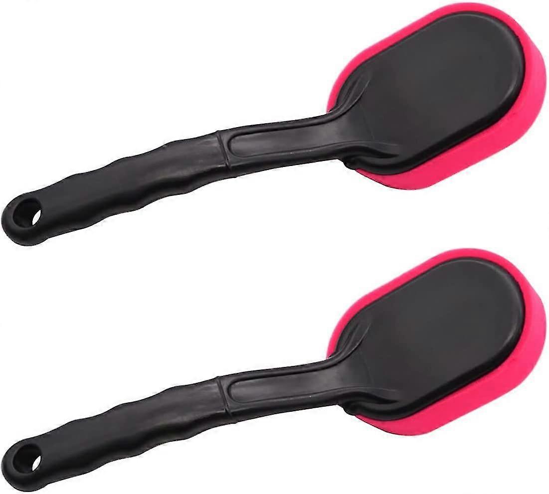 2pcs Red Professional Tire Shine Applicator.tire Shine Applicator Brush