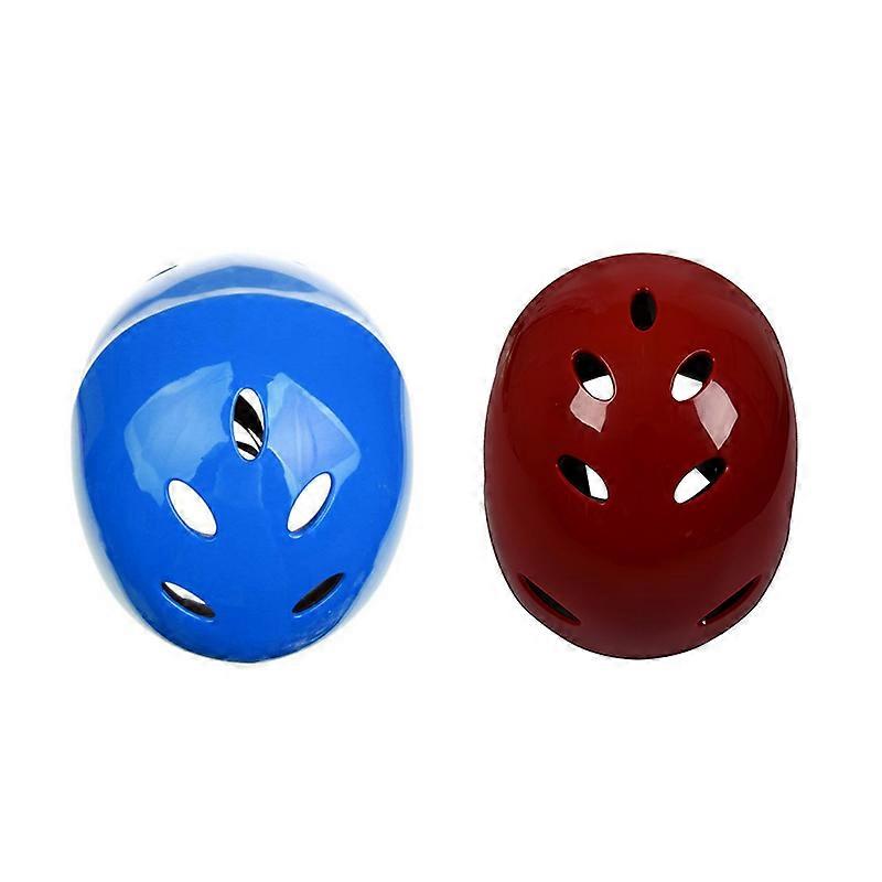 2 Pcs Safety Protector Helmet 11 Breathing Holes for Water Sports Kayak Canoe Surf Paddleboard - Re