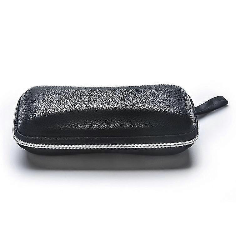 EVA leather zipper Protective Case Glasses Case Cover black