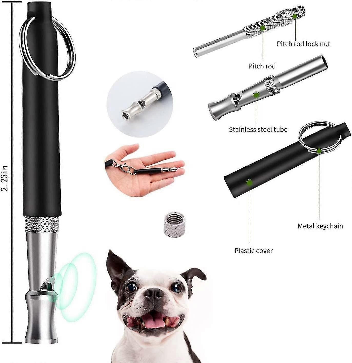 Σφυρίχτρα σκυλιών, 2022 νέες υπερηχητικές σφυρίχτρες σκυλιών 2pcs για να σταματήσουν να γαβγίζουν σφυρίχτρα σκυλιών για την ανάκληση κατάρτισης, επαγγελματική διευθετήσιμη σιωπηλή κατάρτιση σφυρίχτρας σκυλιών