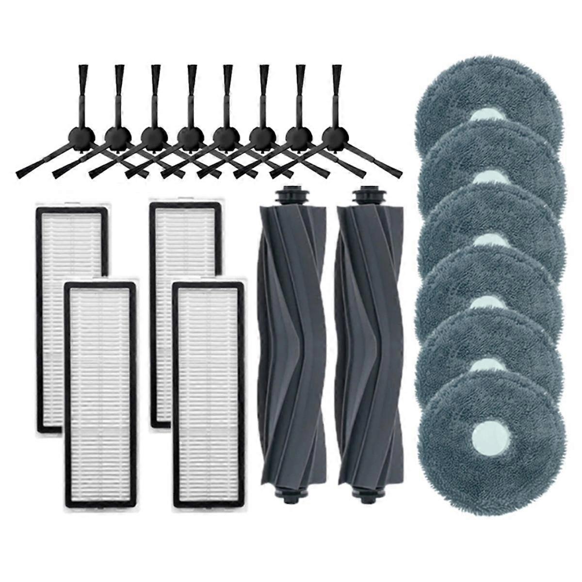 Replacement Parts for L10S Pro/RLS6L / S10+Robot Vacuum Cleaner Roller Brush Side Brush Filter Mop