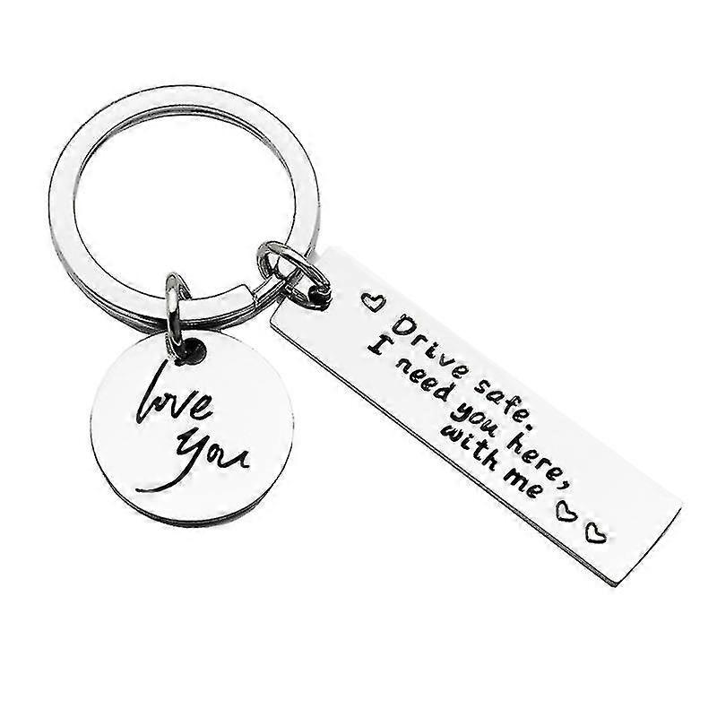Napęd ze stali nierdzewnej Bezpieczny brelok do kluczy I Need You Here With Me Key Ring Gift