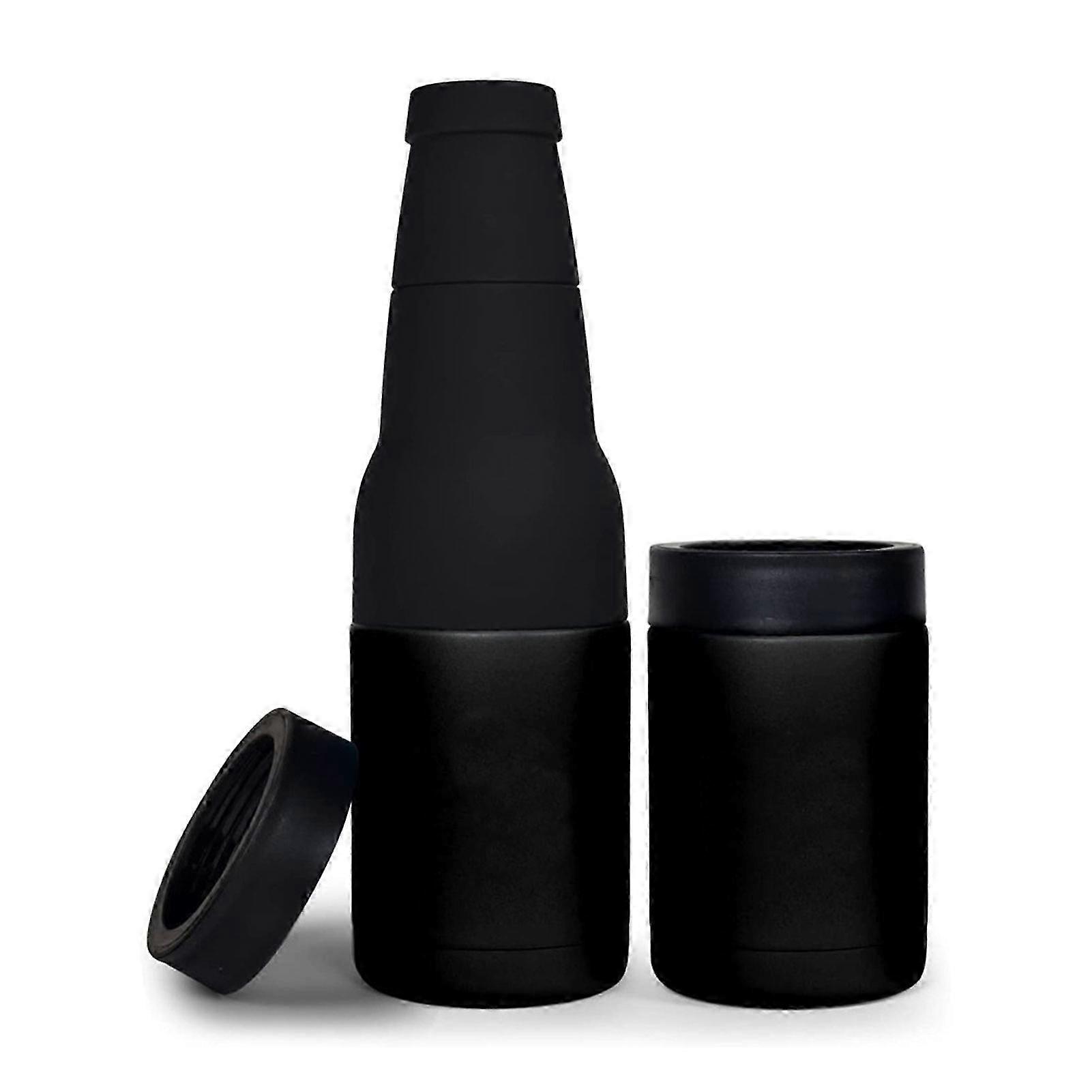 Ölflaskkylare vakuumisolerad 3 i 1 ölburkflaskkylare med öppnare Ölgåvor för män