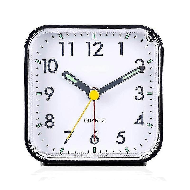 Silent Alarm Clocks Bedside Non Ticking Battery Powered Clockswhite PK