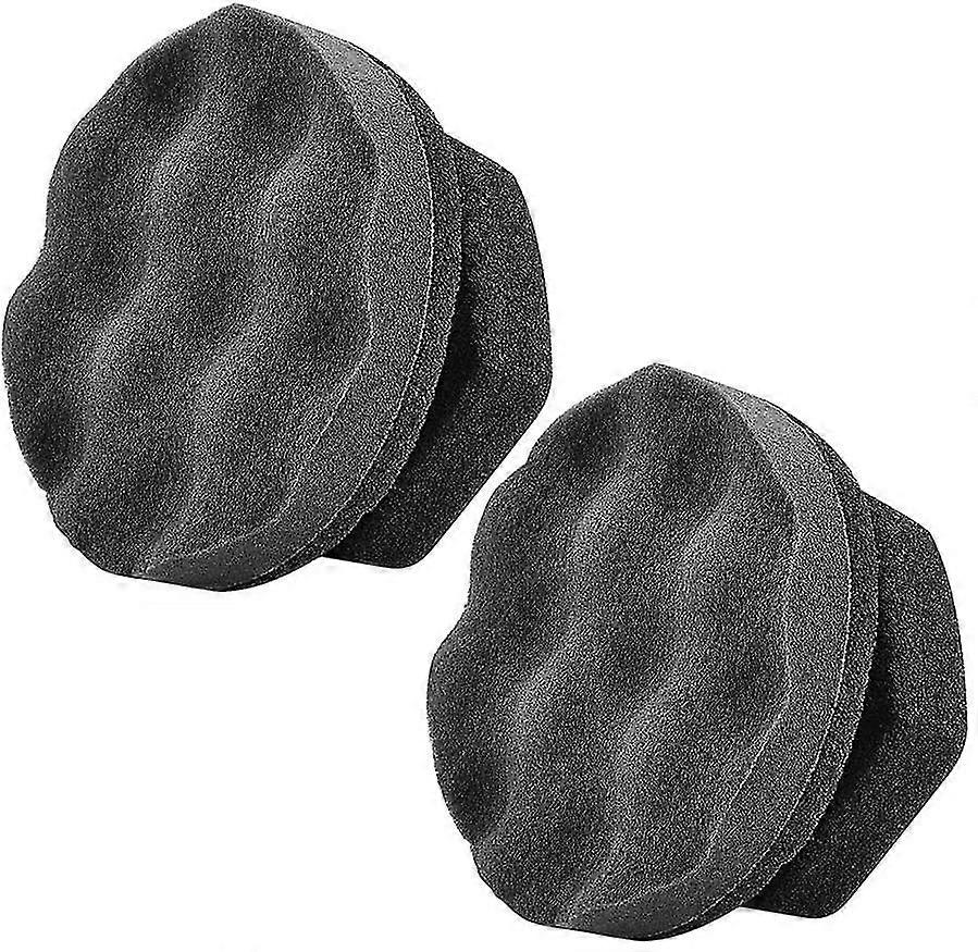 2 Pack large tire shine applicator pad, durable and reusable hex-grip tire dressing applicator pad