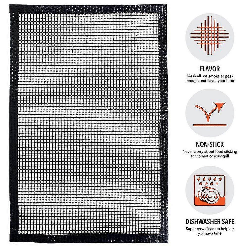 Grill Mat - Set Of 3 Bbq Grill Mats - Non Stick, Reusable