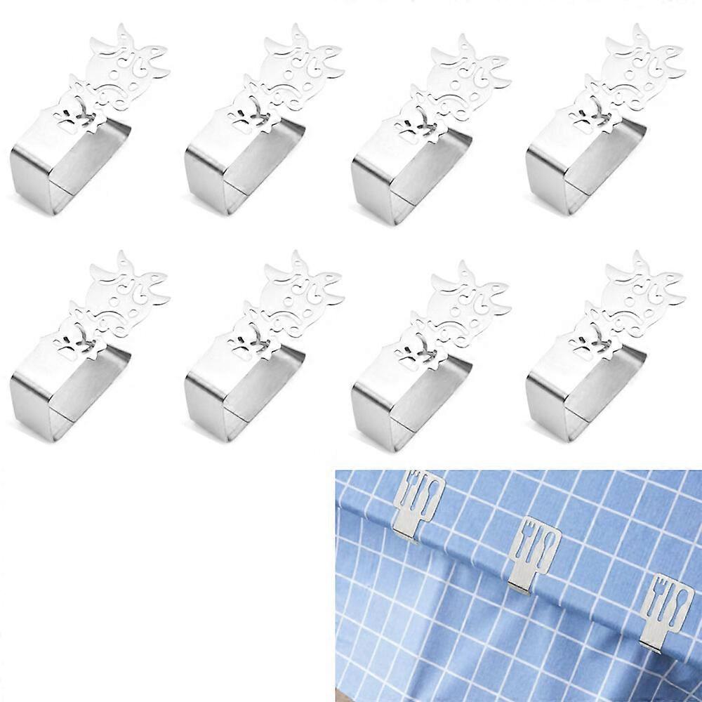 8PCS (Silver Sheep) Table Cloth Clip, Adjustable Table Cloth Clip, Table Cloth Clip, Stainless Steel Tablecloth Clips, Garden Table Cloth, Table Cloth