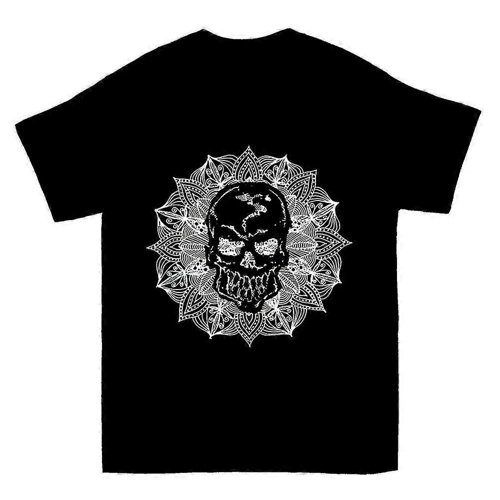 Mandala Circle Human Skull T-shirt