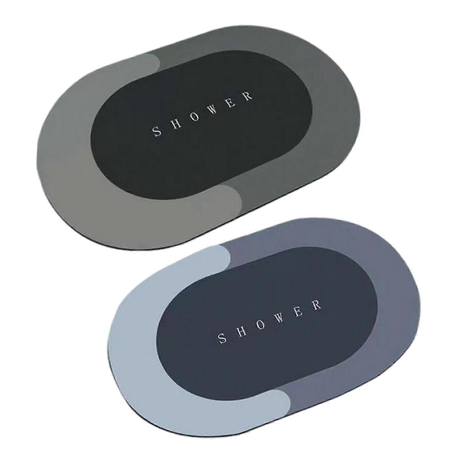 2pcs Non Slip Bath Mat Quick Drying Bath Rugs Thick for Home Bathroom