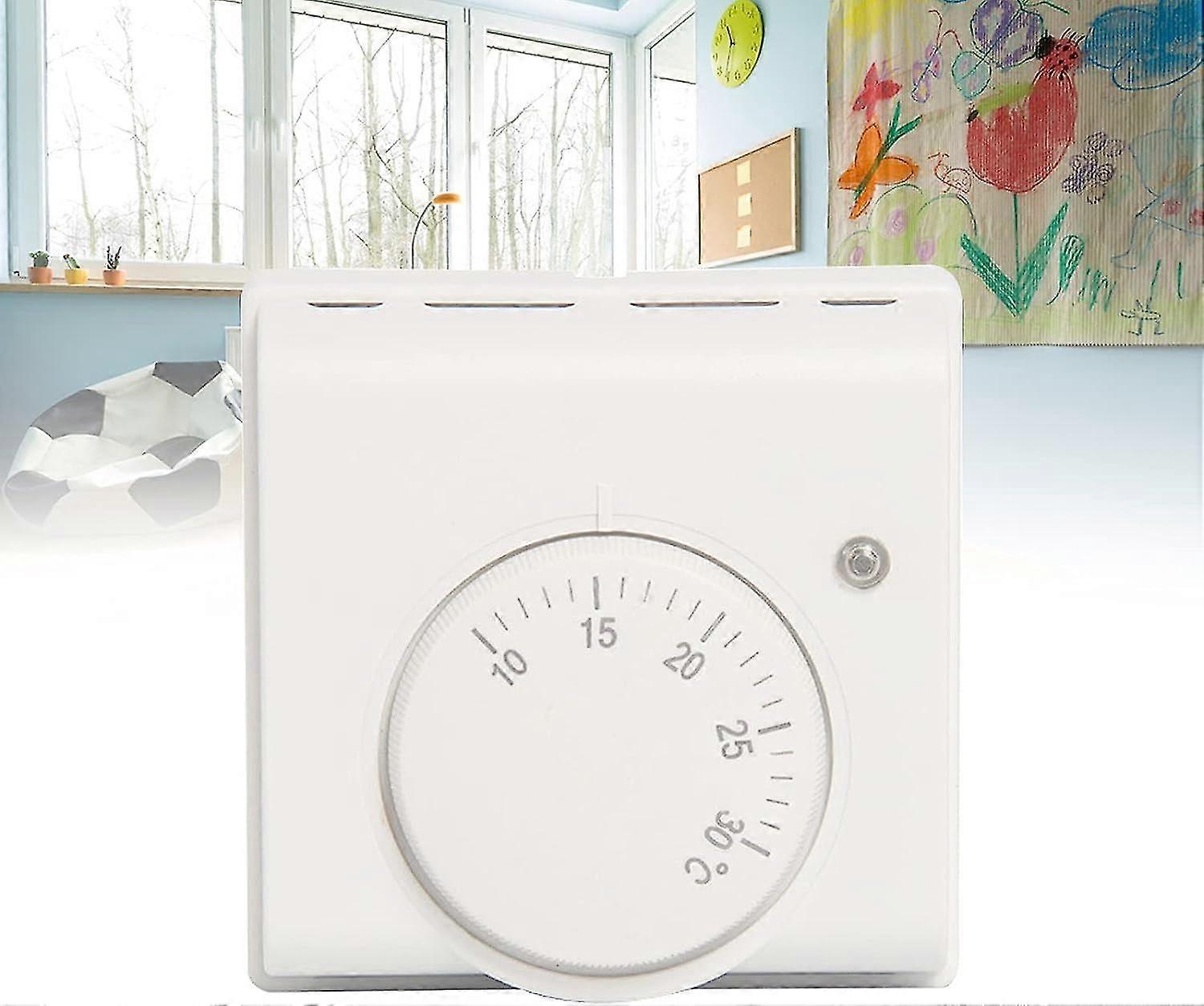 220 V Mechanical Room Thermostat, Temperature Controller, Surface-mounted With On/off Switch
