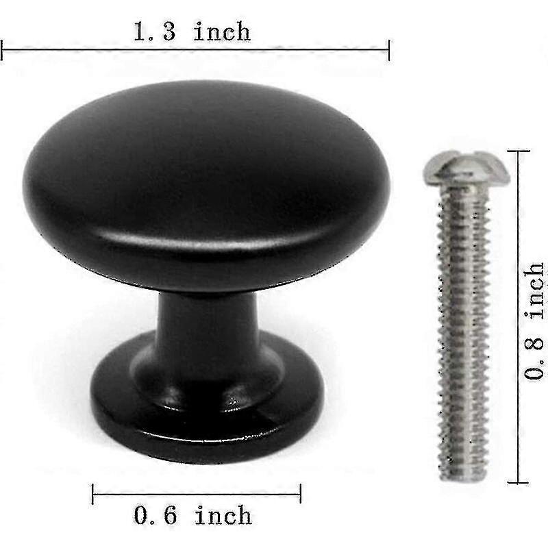 20pcs Door Knobs Drawer Knobs 30mm Vintage Handles Furniture Cabinet Knobs Compatible With Kitchen Cupboards (black) PXCL