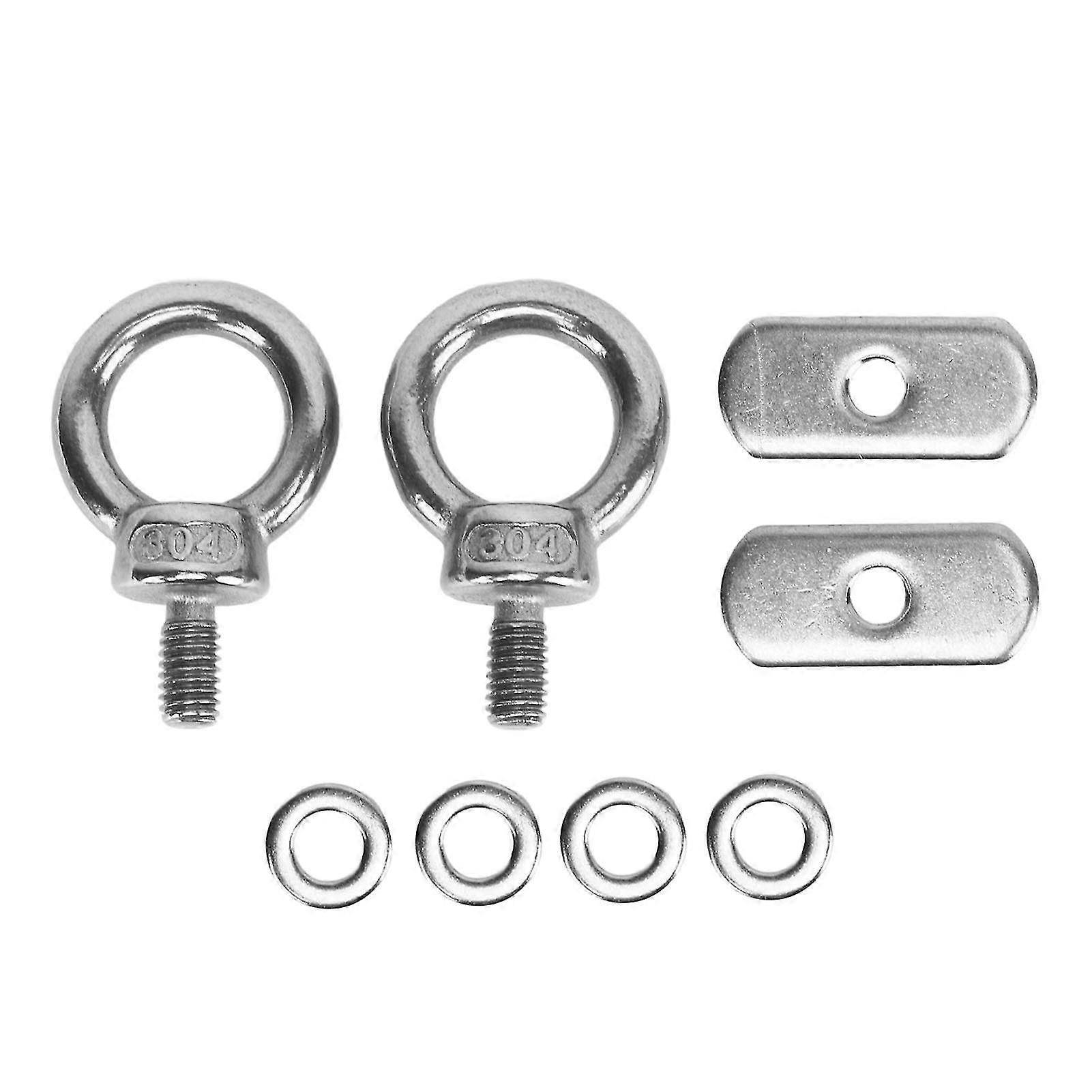 Stainless Steel Kayak Track Mount Tie Down Eyelet Rail for Kayak Canoe Boat - 1 Pair