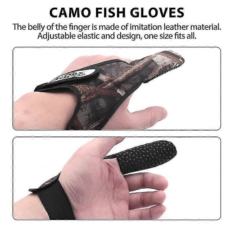Casting Glove Finger Stall Protector Sea Fly Fishing Camouflage