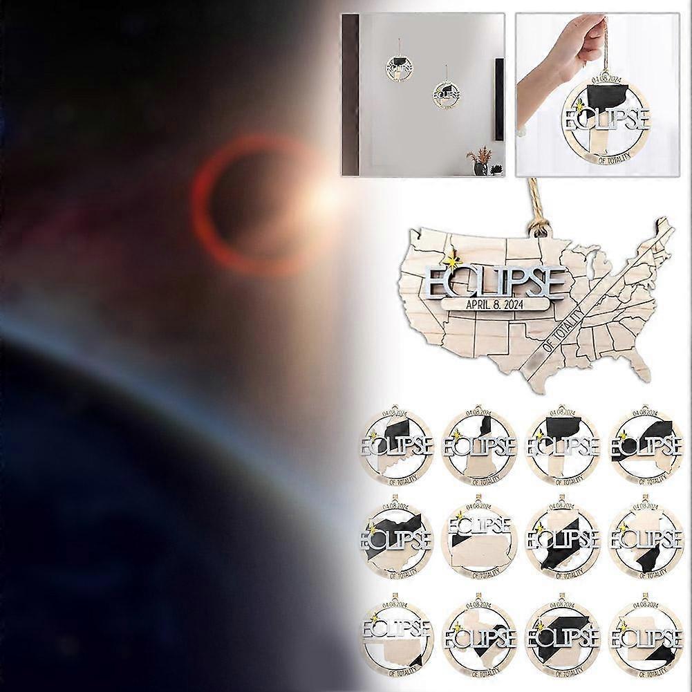 Ornamento Eclipse Solar 2024, Ornamento Eclipse Solar Total 2024