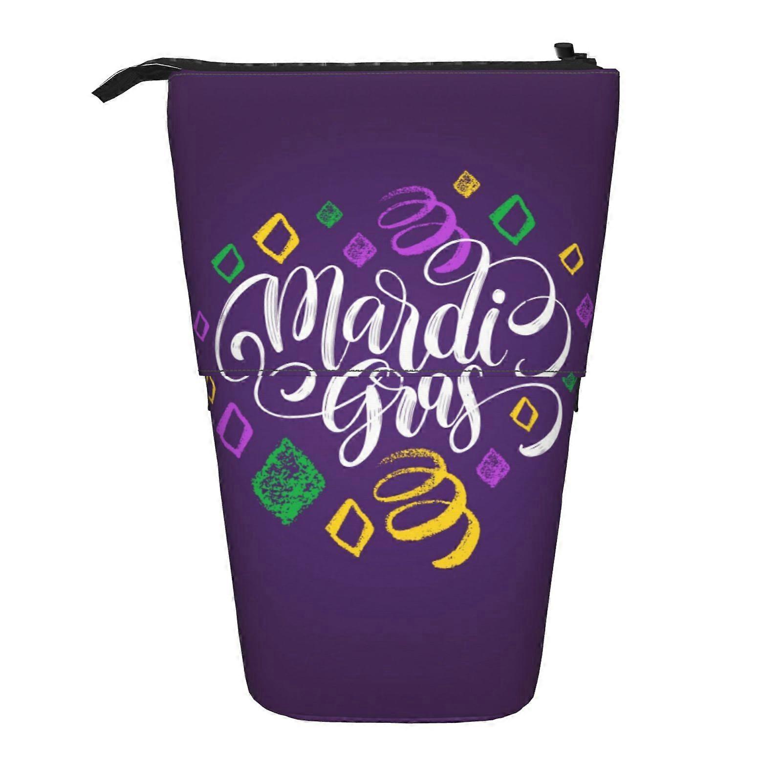 ماردي غرا مقلمة حقيبة قلم رصاص تلسكوبي مقلمة مع سحاب حقيبة مكياج محمولة 12