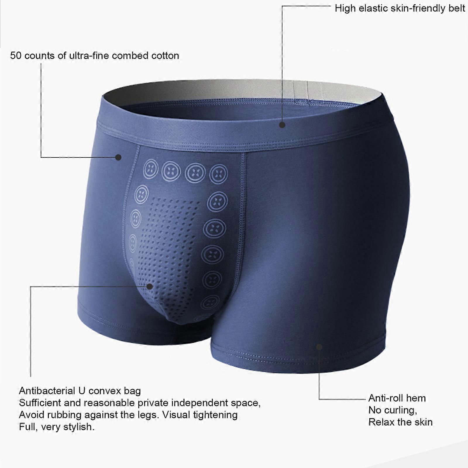 Energy Field Therapy 3 Paires Boxer Homme Magnétique - Slips Amincissants Taille Haute Confortables Avec Technologie Graphene Et Aimants
