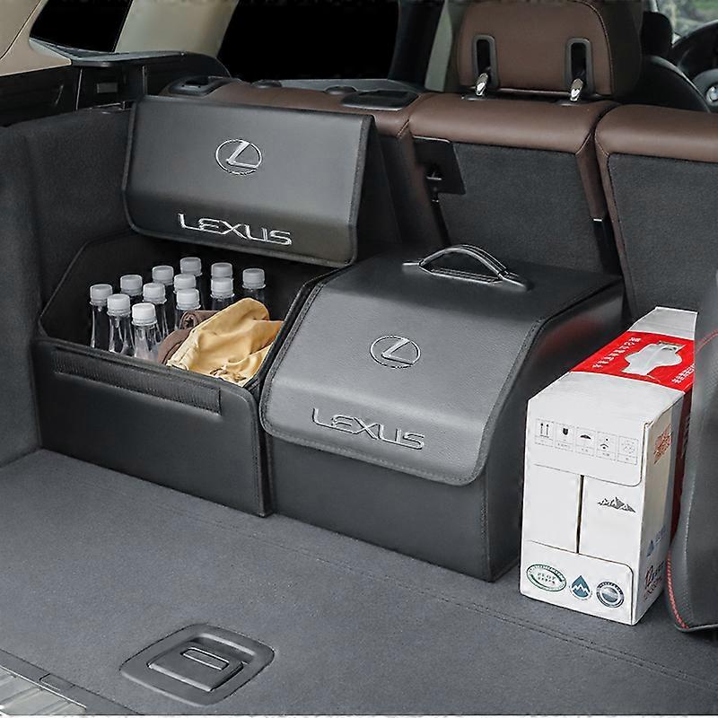 Is200 Back Box Car Trunk Storage Bag Leather Camping Box Collapsible For Lexus IS300h ...