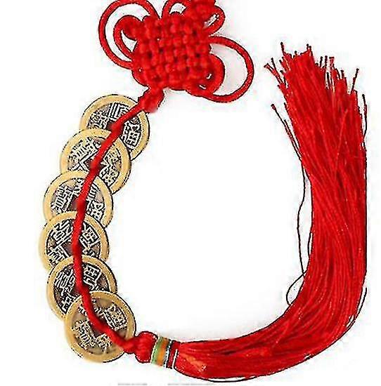 タッセルペンダントファイブエンペラー銅貨ラッキーラッキー銅貨-wlgd