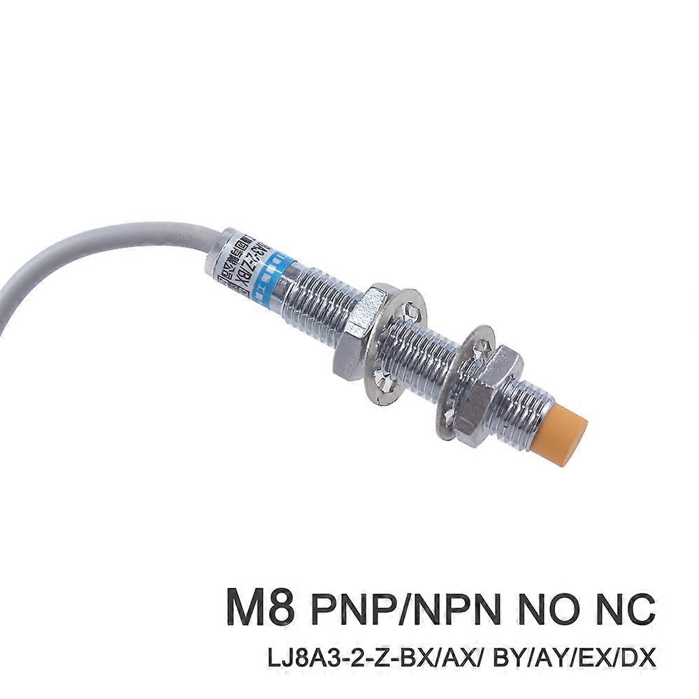 Inductive Proximity Sensor LJ8A3-2-Z-BX/AX/ BY/AY/EX/DX PNP/NPN NO NC M8 2mm Detect distance DC6-36V sensor switch