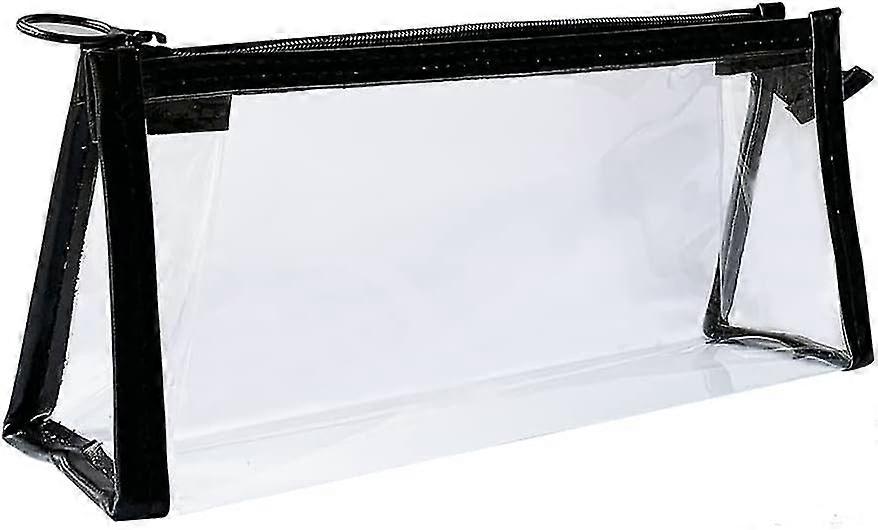 Clear Pencil Case See Through Pencil Case (black)