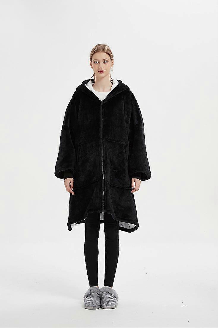 Inverno quente dupla camadas capa slacker cobertor duplo camadas grossas housewear - presente de Natal