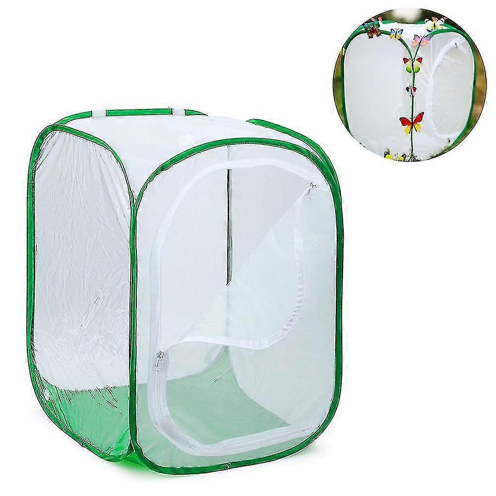 Tall Large Butterfly Habitat Cage Collapsible Terrarium Pop-up Lnches , Insect And Butterfly Net