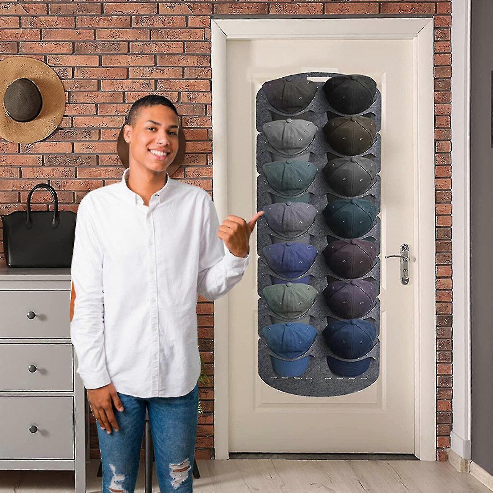 WDJBPSH 6 Niveaux Porte-Casquette, Grande Capacité Chapeaux Présentoir Pour Commercial/Vêtements/Magasin De Détail/Maison/Salle À Manger, Gain De Place (Color : Black