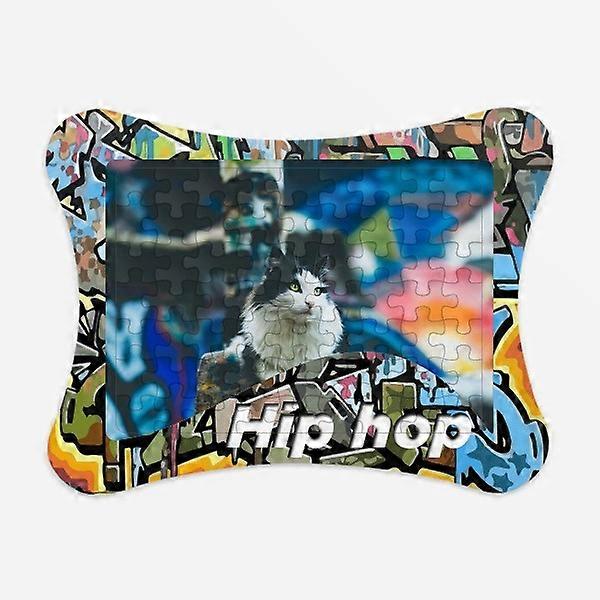Animal Lazy Cat Photograph Shoot Puzzle Jigsaw Toy Hip Hop Paper Board