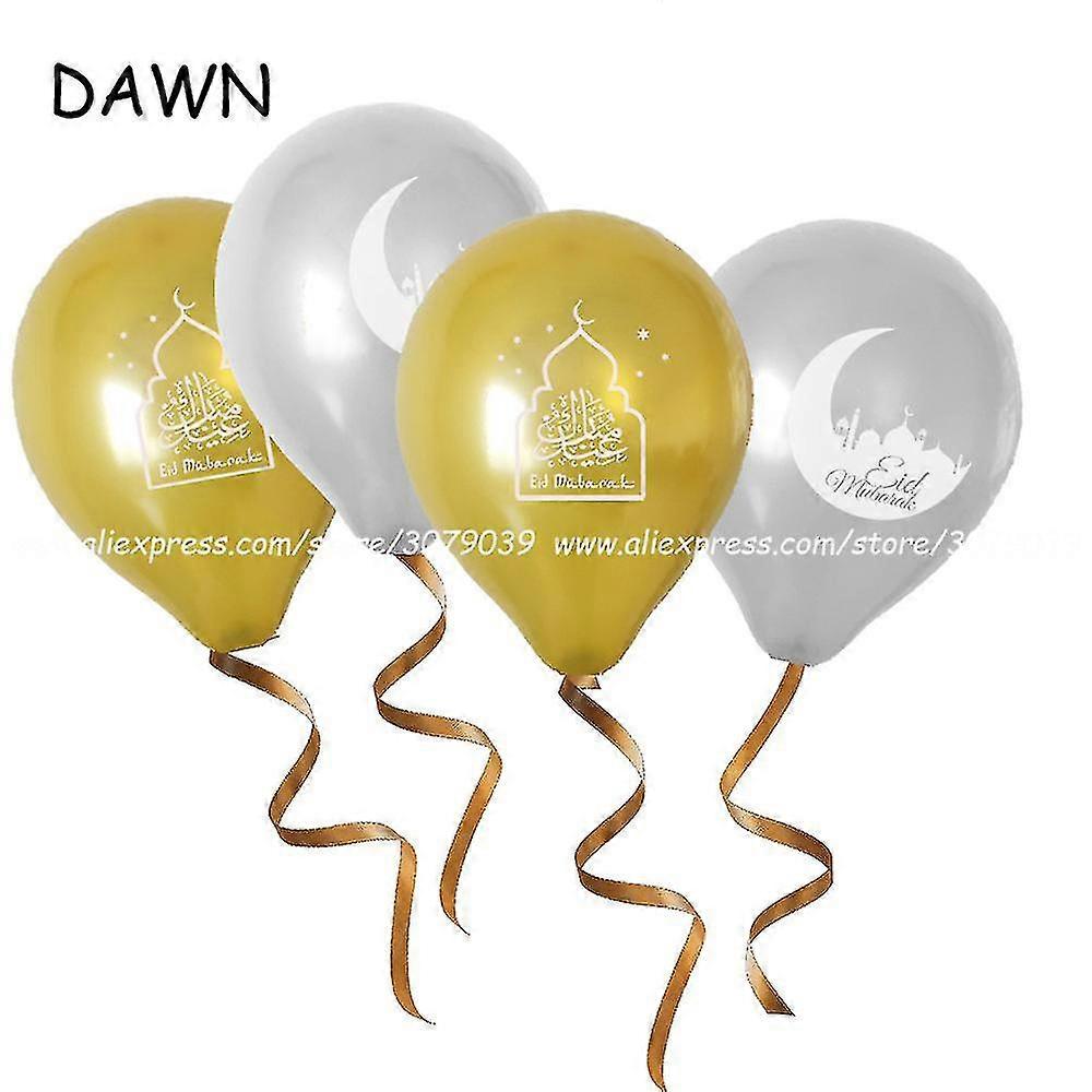 1000pcs Muslim Eid Mubarak Balloon Eid Mubarak Ramadan Islamic Ne
