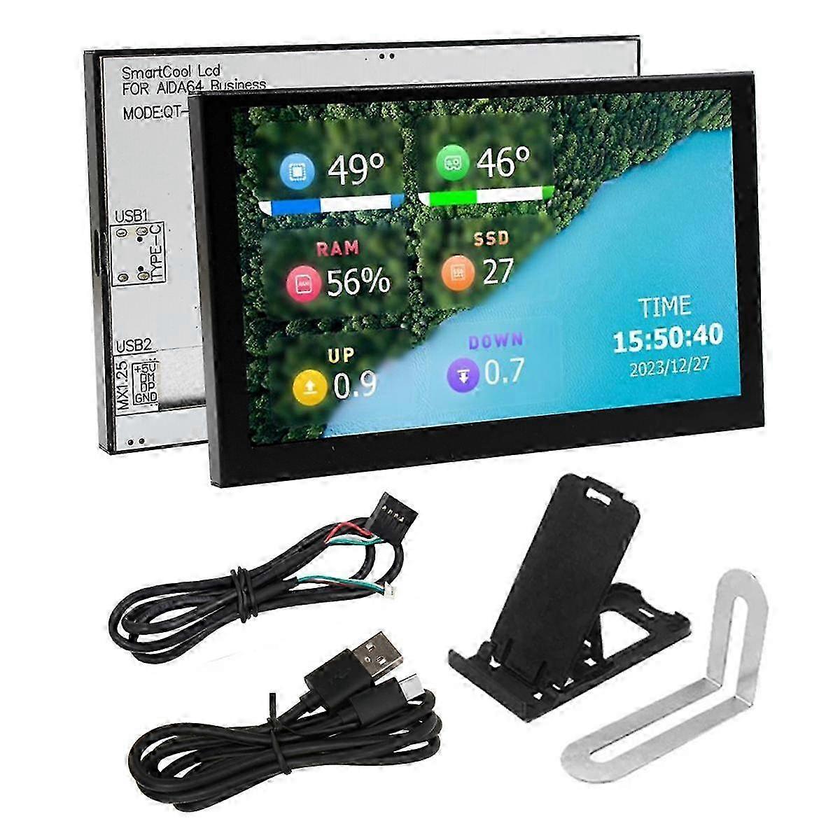 5 Inch Ips Computer Secondary Screen Computer Lcd Monitor Display Usb Dynamic Display Sub-screen For Computer Laptop A