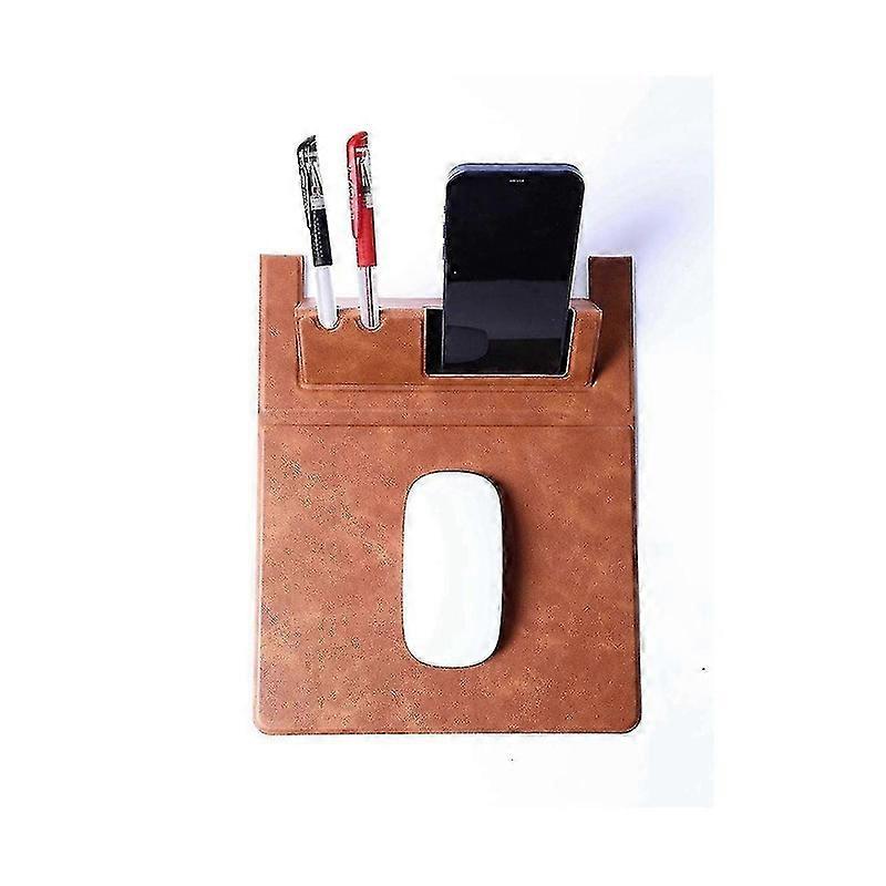 Phone Holder Mouse Pads, Portable Folding Mousepad With Non- Base, Pen Holder Mouse Pad For Wireles