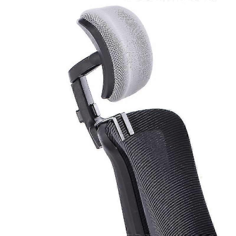 Office Chair Headrest Attachment Universal Head Support Cushion Upholstered Adjustable Height Angle 
