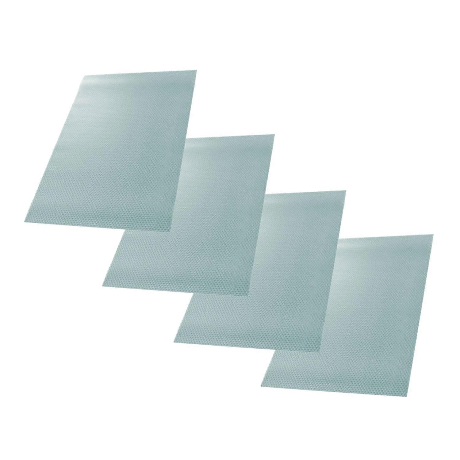 4Pcs Non-slip Mat Reusable Spill-proof Refrigerator Shelf Liners Easy to Clean Kitchen Cabinets Mat
