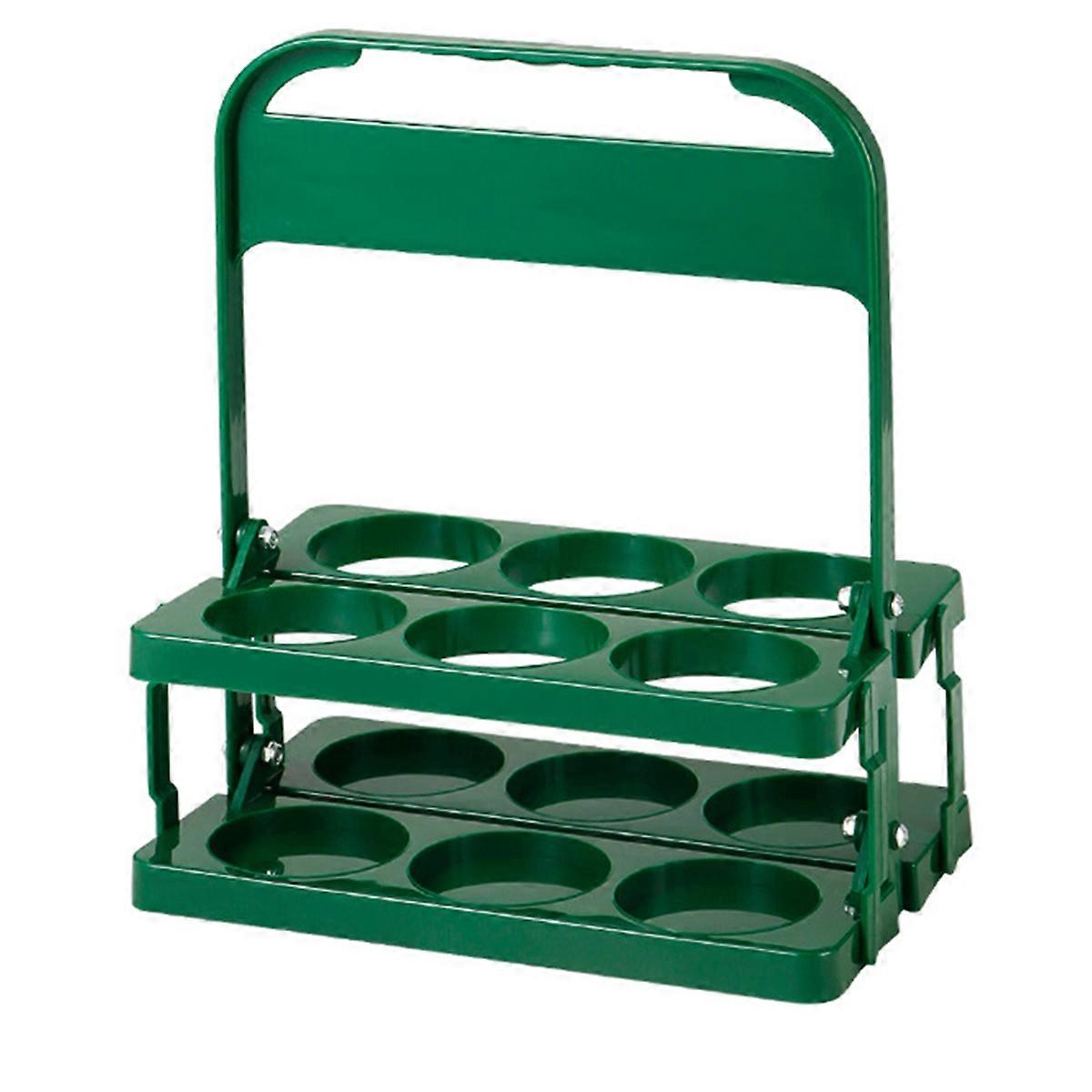 Portable Beer Carrier- 6 Pack Drink Holder,Reusable Plastic Wine & Beer Rack, Ideal for Picnics and