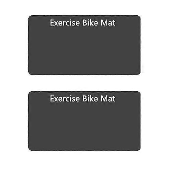 2Pcs Exercise Bike Non-Slip Mat Noise Reduction Indoor Cycling Bike Stationary Bicycle Bike Trainer Elliptical Treadmill Sound Absorption Carpet