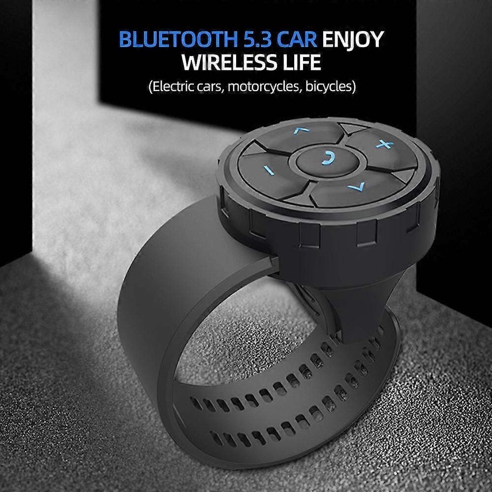 Wireless Bluetooth 5.3 Remote Button Helmet Earphone Motorcycle/Bike Handlebar Media Controller Car Steering Wheel Control