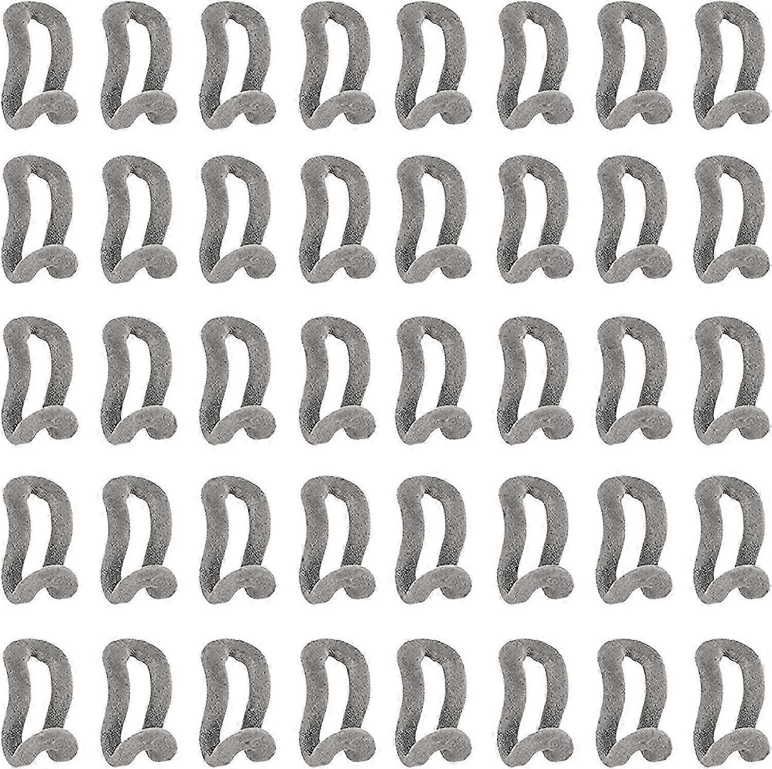 40 Pcs Mini Flocking Hooks, Non-Slip Flocking Connector Hooks (Grey)