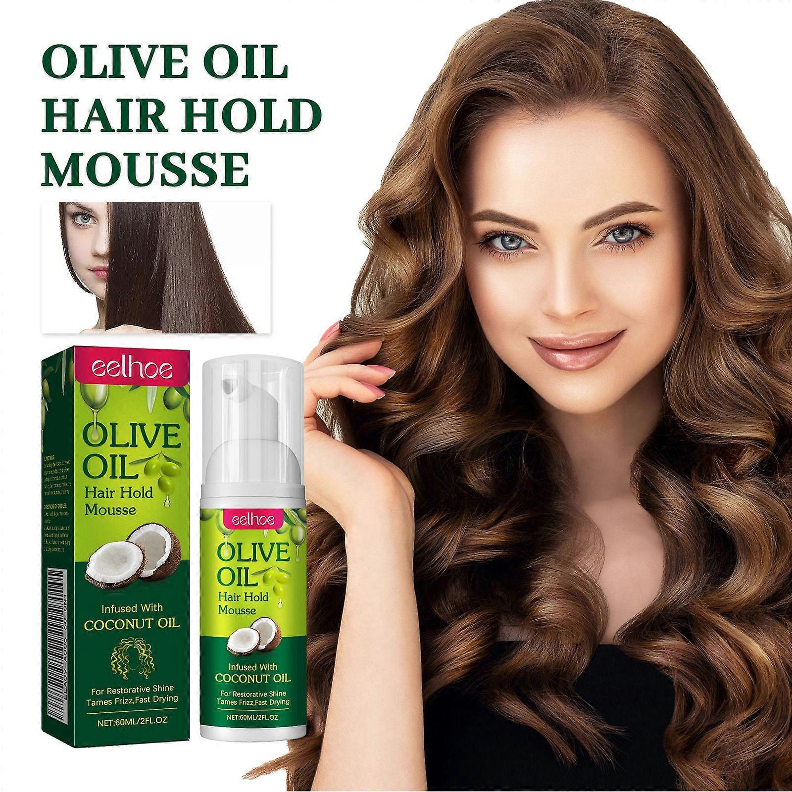 Eelhoe Olive Oil Hair Styling Mousse Mousse Curls Styling Moisturizing Curls Styling