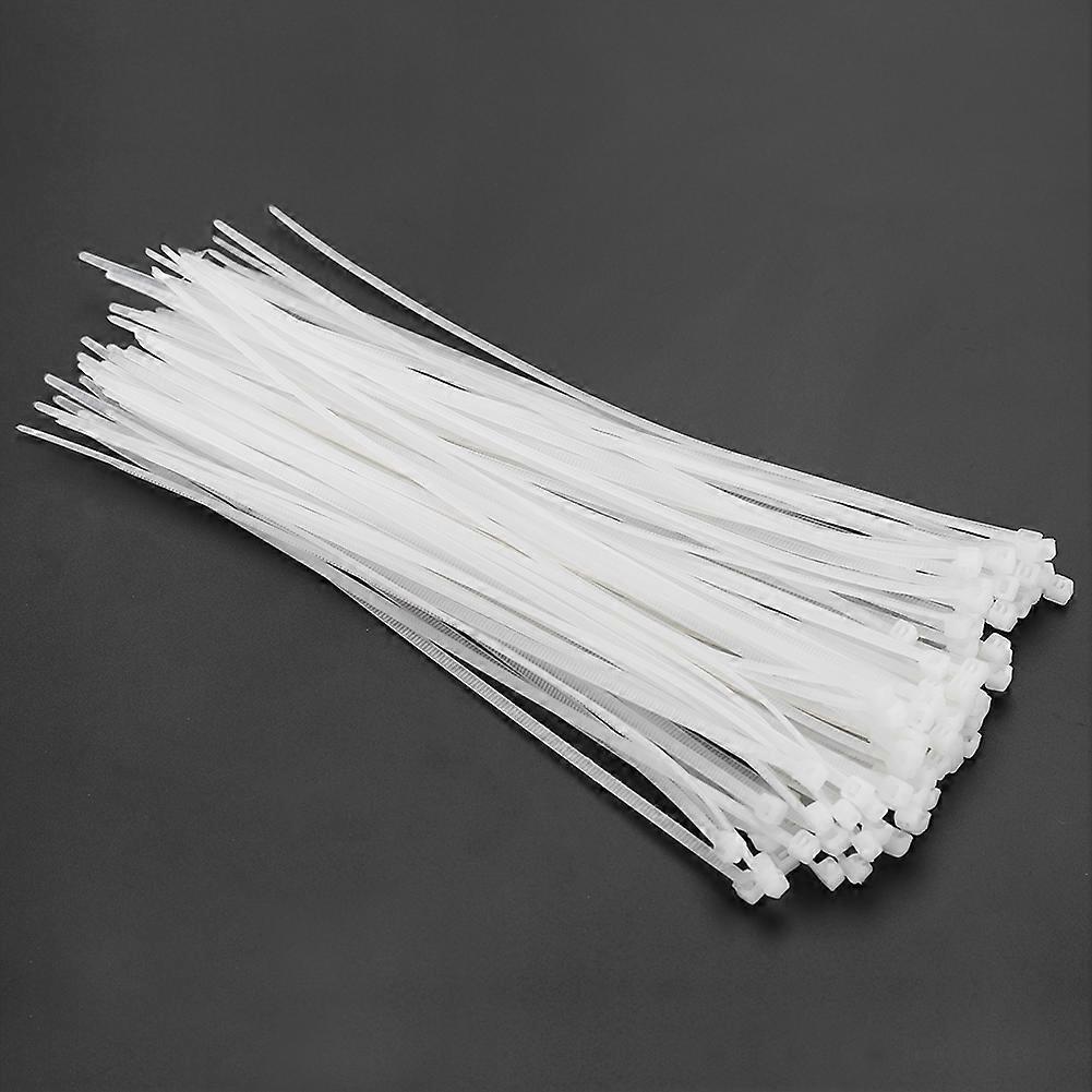 New Hot 100pcs Nylon Plastic Zip Trim Wrap Locking Cable Loop Ties Wire Self Lock