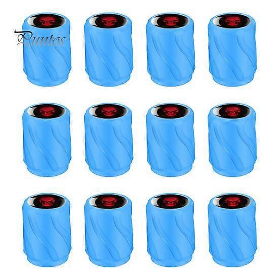 12Pcs Luminous Car Universal Tire Valve Stem Caps Enhanced Visibility Simple Installation Universal Fluorescent Tire Valve Caps Car Exterior